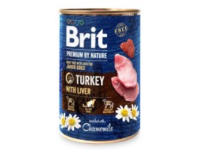 Brit Premium Dog by Nature konz Turkey & Liver 400g