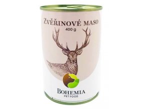 BOHEMIA Zvěřinové maso ve vlastní šťávě 400g