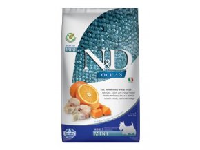 N&D OCEAN DOG Adult Mini Codfish&Pumpkin&Orange 2,5kg