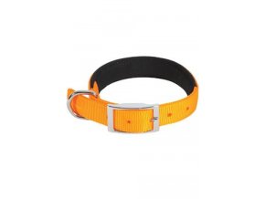 Obojek pes SOFT NYLON oranžový 25mm/50cm Zolux