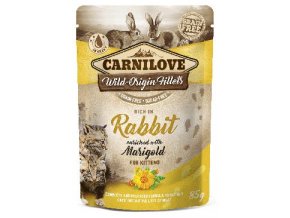 Carnilove Cat Pouch Kitten RabbitEnriched&Marigold 85g