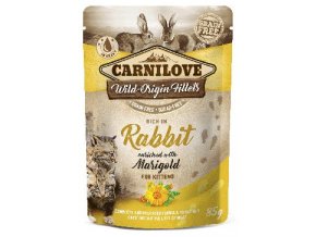 Carnilove Cat Pouch Kitten RabbitEnriched&Marigold 85g