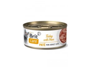 Brit Care Cat konz Paté Turkey&Ham 70g