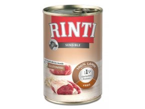 Rinti Dog Sensible konzerva jehně+rýže 400g