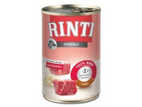 Rinti Dog Sensible konzerva hovězí+rýže 400g