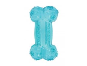Hračka pes kost BONE TPR POP 12cm tyrkys Zolux