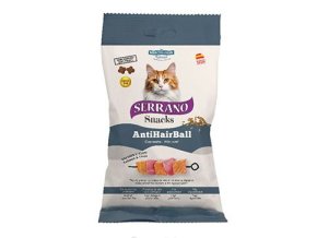 Serrano Snack for Cat-Salmon&Tuna-AntiHairball 50g