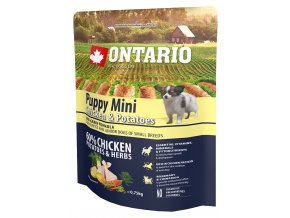 ontario puppy mini chicken potatoes 0 75 kg original