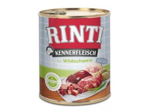 Rinti Dog Kennerfleisch konzerva divočák 800g