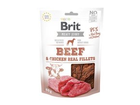 Brit Jerky Beef Fillets 80g