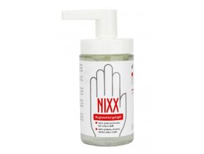NIXX hygienický gel na ruce s dávkovač., ike sklo200ml