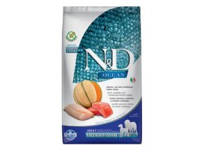 N&D OCEAN DOG Adult M/L Salmon & Cod & Melon 2,5kg