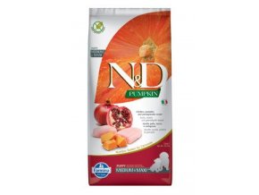 N&D Pumpkin DOG Puppy M/L Chicken & Pomegranate 12kg