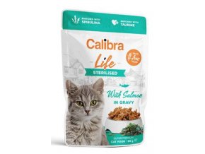 Calibra Cat Life kapsa Sterilised Salmon in gravy 85g