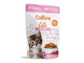 Calibra Cat Life kapsa Kitten Turkey in gravy 85g