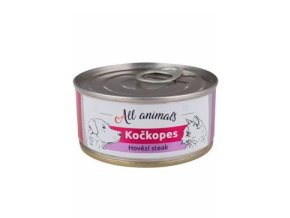 All Animals kočkopes Steak z hovězí svaloviny 100g