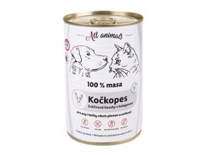 All Animals kočkopes Zvěřinové kousky s kolagenem 400g