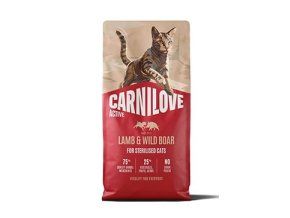 Carnilove Cat Active Dry Lamb& Wild Steril.Ad.AB 6kg