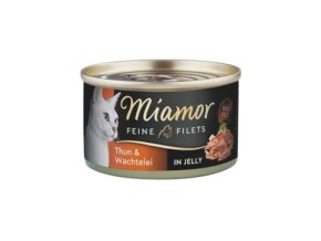 Miamor Cat Filet konzerva tuňák+křepel. vejce želé100g