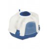 WC kočka Mega Corner 52 x 59,5 x 44,5 cm modro -bílá