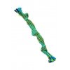 Hračka pes BUSTER Pískací lano, modrá/zelená, 35cm, M