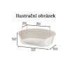 Pelech plast SIESTA DLX 12 modrý 111x80,5x33cm FP 1ks