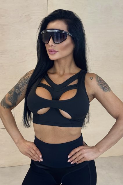 Top na cvičenie - Sexy Black
