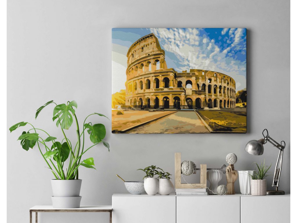 Festés számok szerint - Colosseum hajnalban