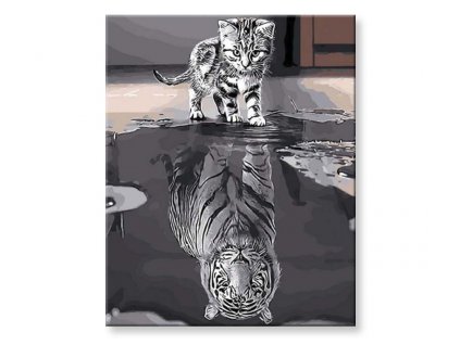 Festés számok szerint - Tigris és macska