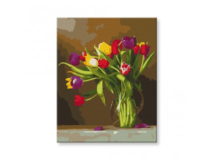 Festés számok szerint - Színes tulipánok