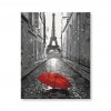 Festés számok szerint - Piros esernyő Párizsban