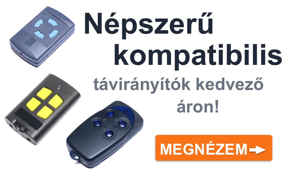 Népszerű kompatibilis távirányítók - Beninca, BFT, Hörmann, Came