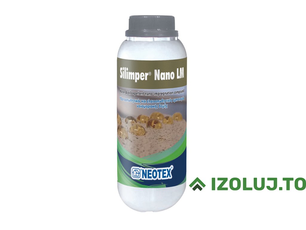 Silimper Nano LM – Beton, homokkő és kő hidrofobizálása (Csomagolás 3 L)