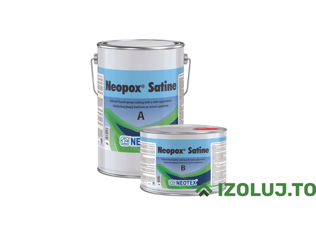 Neopox Satine – szaténfényű epoxi padlóbevonat (Csomagolás 6 kg, Színes Fehér szatén)