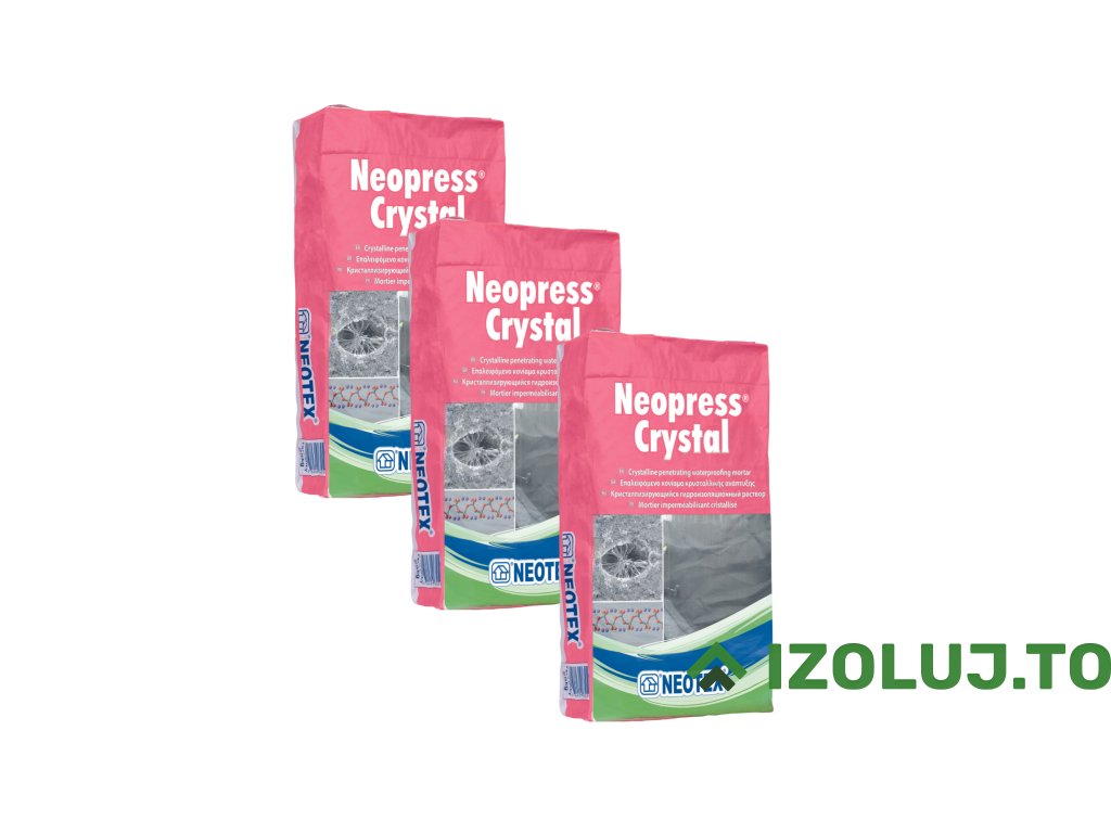 Cementkötésű kristályos vízszigetelő szerelvény 15 m²-re (Csomagolás 25 kg-os zsák)