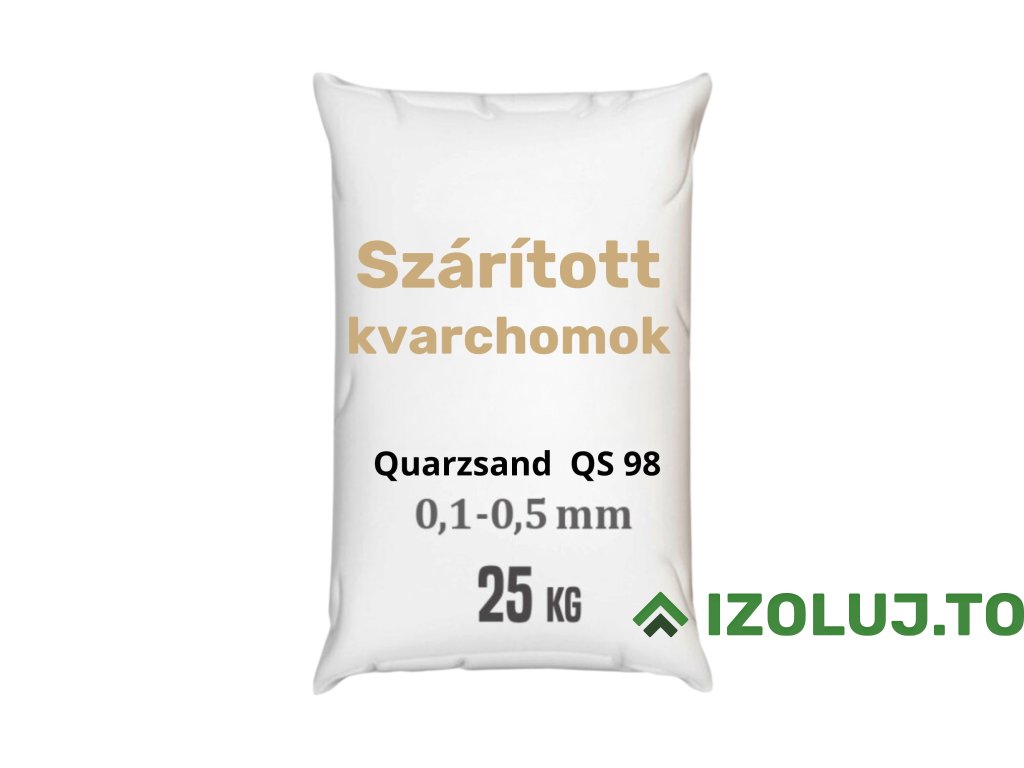 Szárított kvarchomok