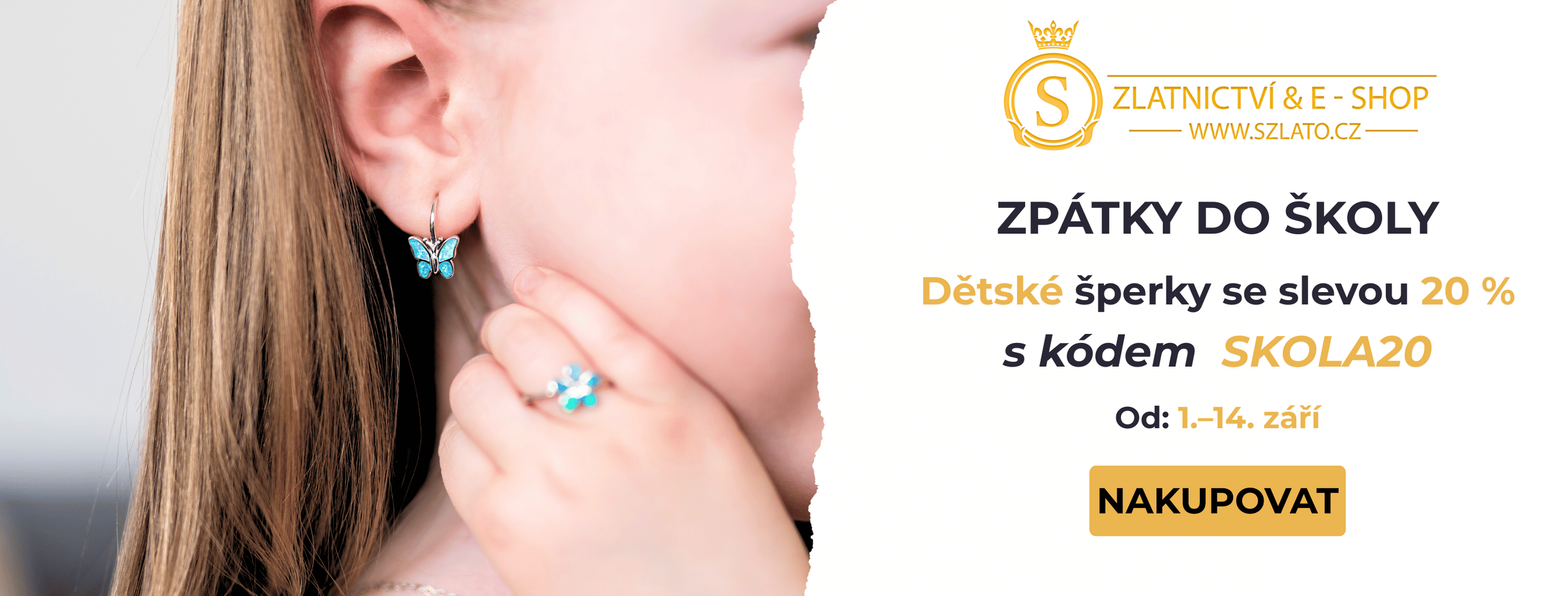 Akce na dětské šperky od 1.9. do 14.9.