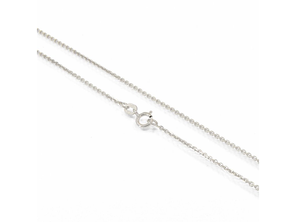 3862 Zlatý řetízek Anker z bílého zlata 1,00 mm
