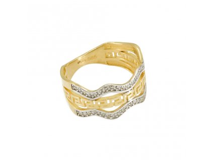 Zlatý dámský prsten v antickém vzoru