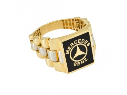 Zlatý pánský prsten Mercedes - Benz