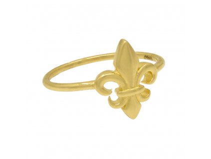 Zlatý prsten se symbolem lilie 1,75g