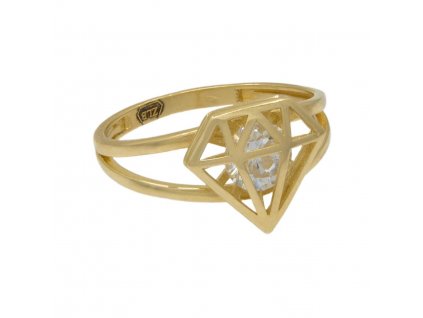 3470 Zlatý prsten diamant 2,15g
