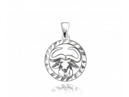 2465 MINET Stříbrný přívěs Zodiac znamení BÝK