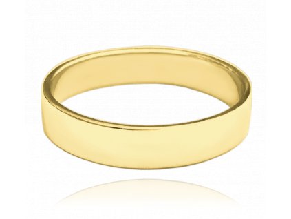 MINET Pozlacený stříbrný snubní prsten