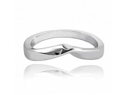 MINET Minimalistický stříbrný prsten vel. 51