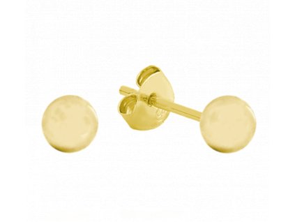 Zlaté náušnice kuličky 6 mm 1,15g