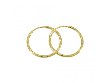 Zlaté kruhové náušnice 1,4 cm 1,00g