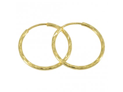 Zlaté kruhové náušnice 2,1 cm 1,50g