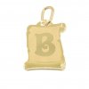 3612 Zlatý přívěsek písmeno B 0,45g