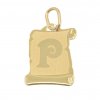 3651 Zlatý přívěsek písmeno P 0,45g